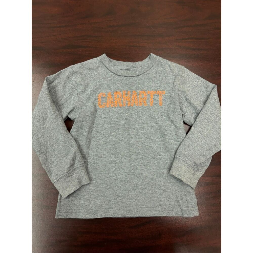 Carhartt Boys Grey Long Sleeve Tee Size 3T